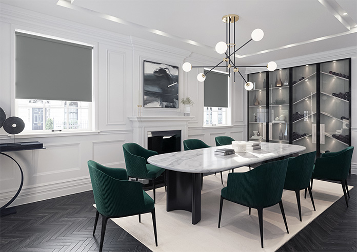 Palermo (Blackout), Graphite - Twist&Fit Roller Blind - Image 7